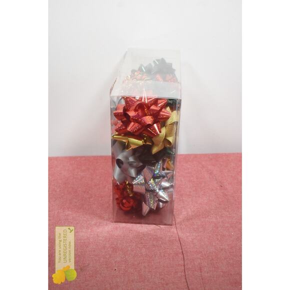 Wondershop 33ct Christmas Bow & Ribbon Kit Green/Gold/Red - Picture 3 of 6